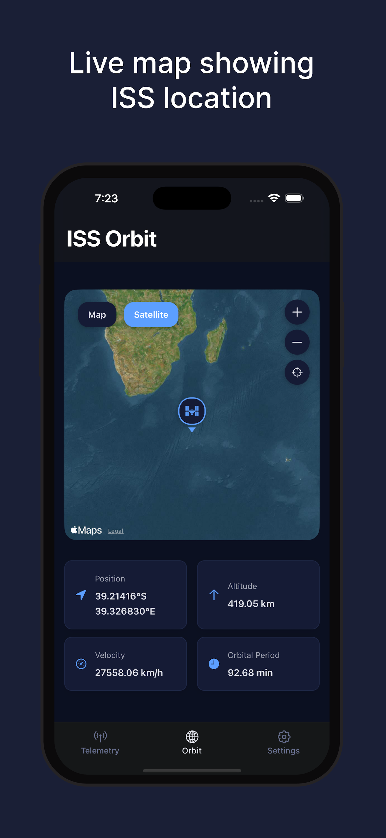 ISS Tracker Environmental Systems monitoring